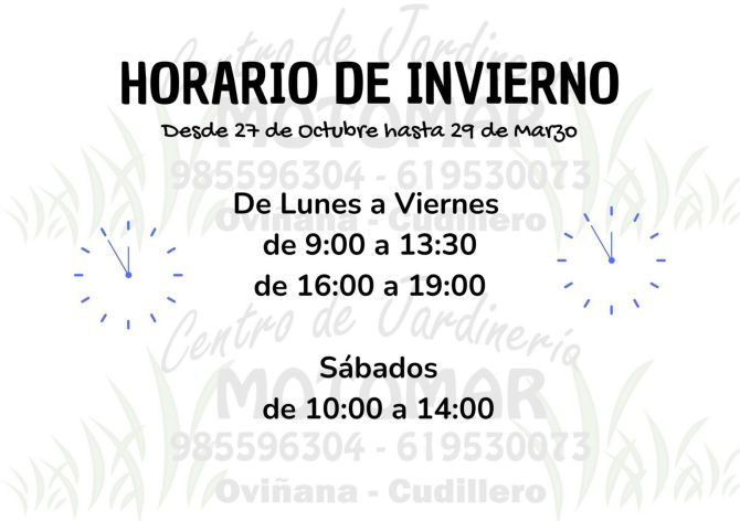 HORARIO INVIERNO